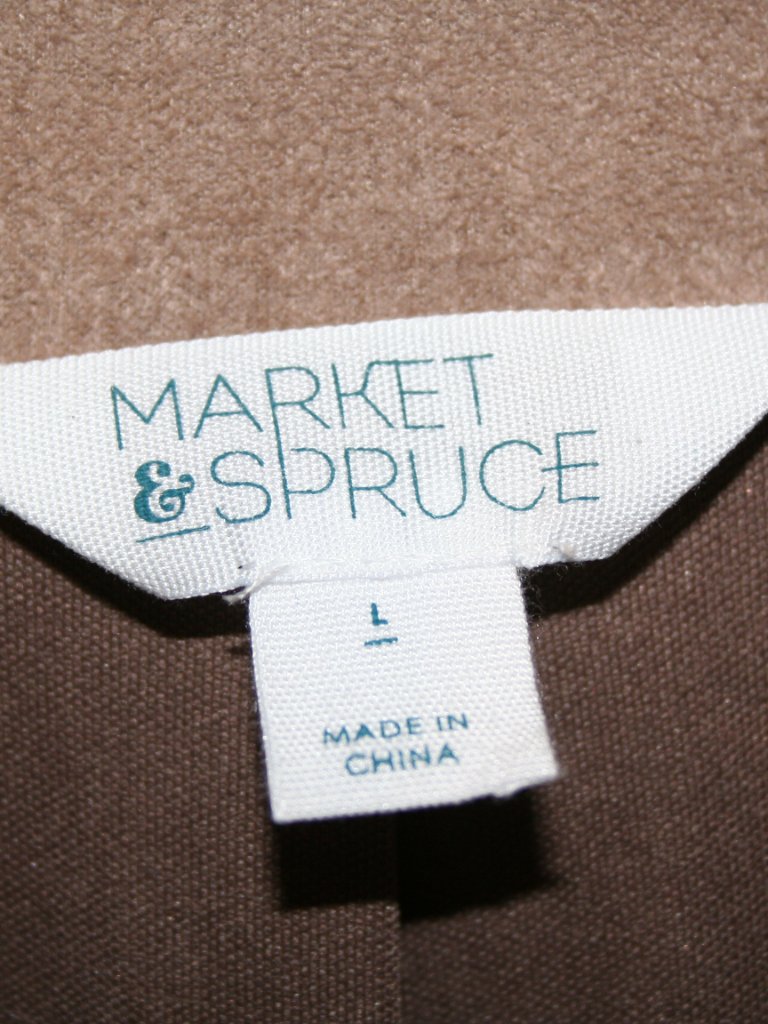 Market And Spruce Tan Faux Suede Jacket Size L — image 2 of 7
